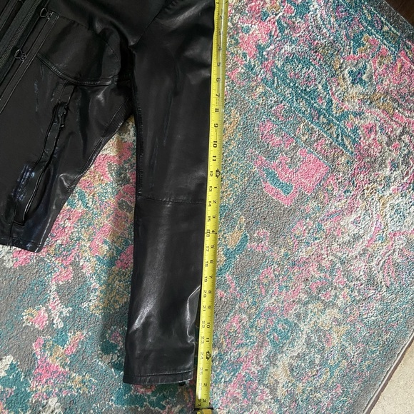 Diesel Black Gold Leather Jacket - Orig. Tags Incl - Picture 9 of 10